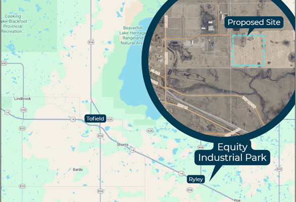 Map of Proposed Site in Equity Industrial Park
