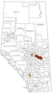 Counties Of Alberta Map Where Is Beaver County?: Beaver County